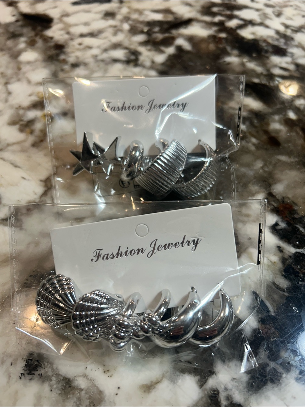 Fashion Jewelry Silver Mixed Earring Set - 2 brand new sets